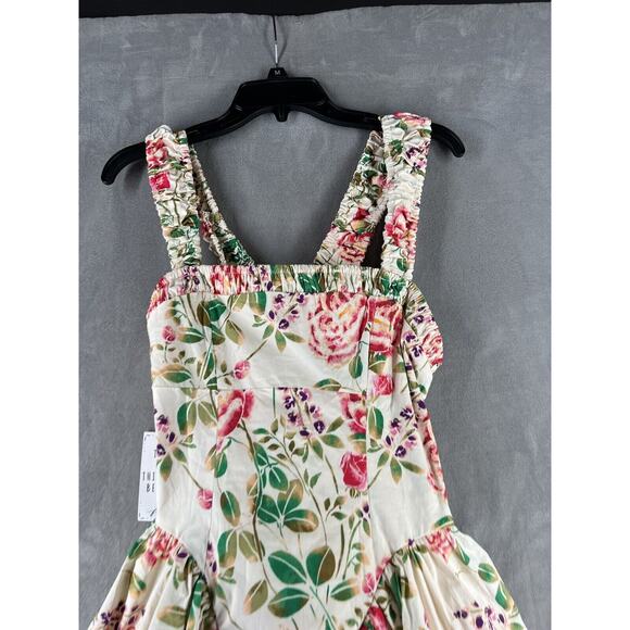 Free People Matilde Mini Dress Size Medium Fit and Flare Floral - Picture 4 of 10